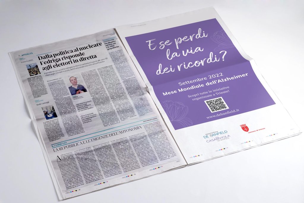 Advertising mese dell'Alzheimer quotidiano Il Piccolo