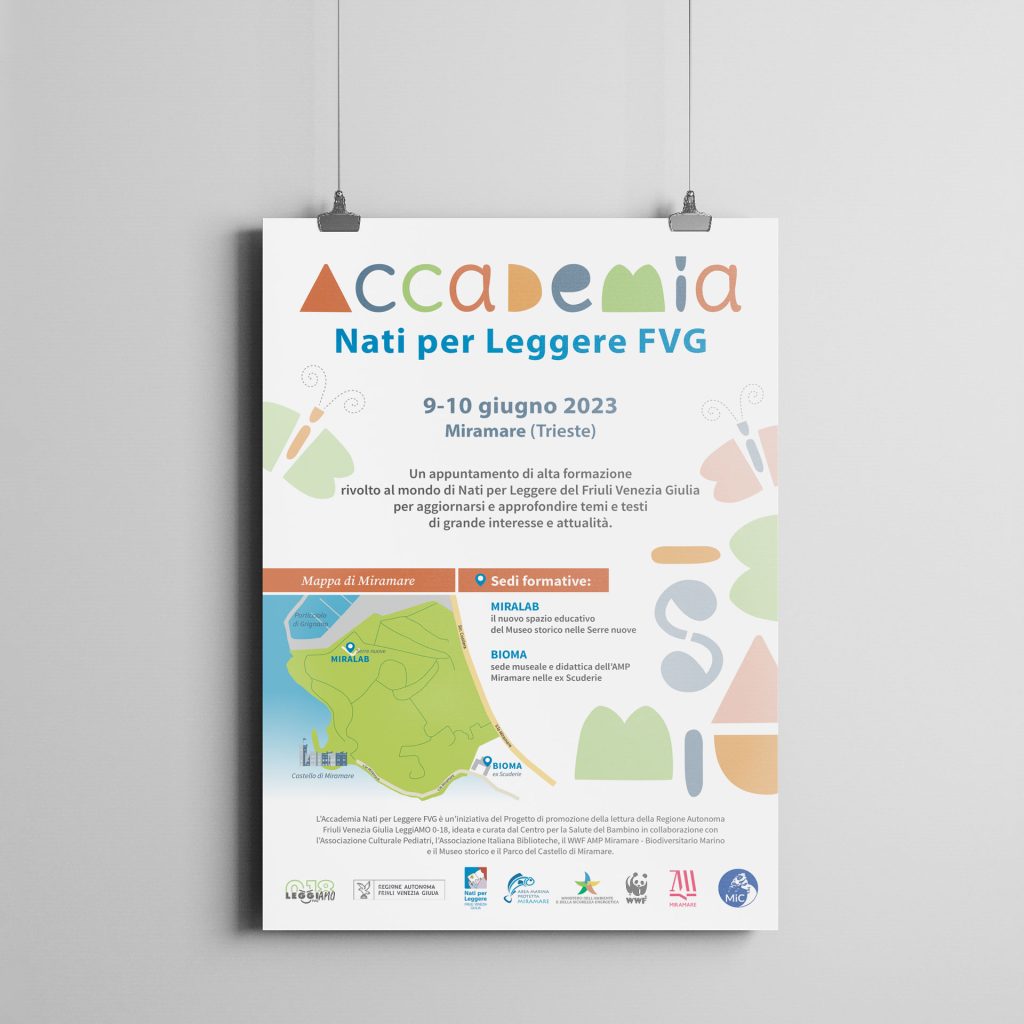 Visual grafico Nati per Leggere locandina