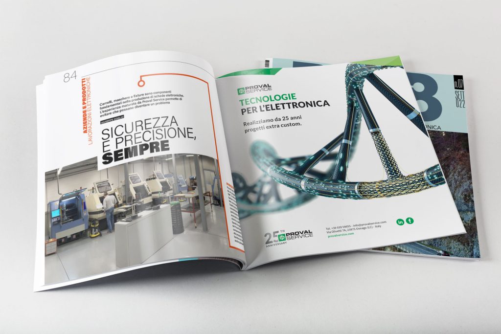 impaginato pubblicità aziendale