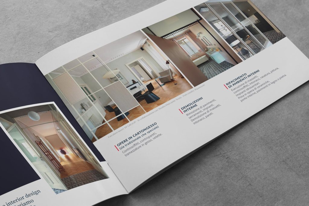 Corporate identity aziendale brochure istituzionale