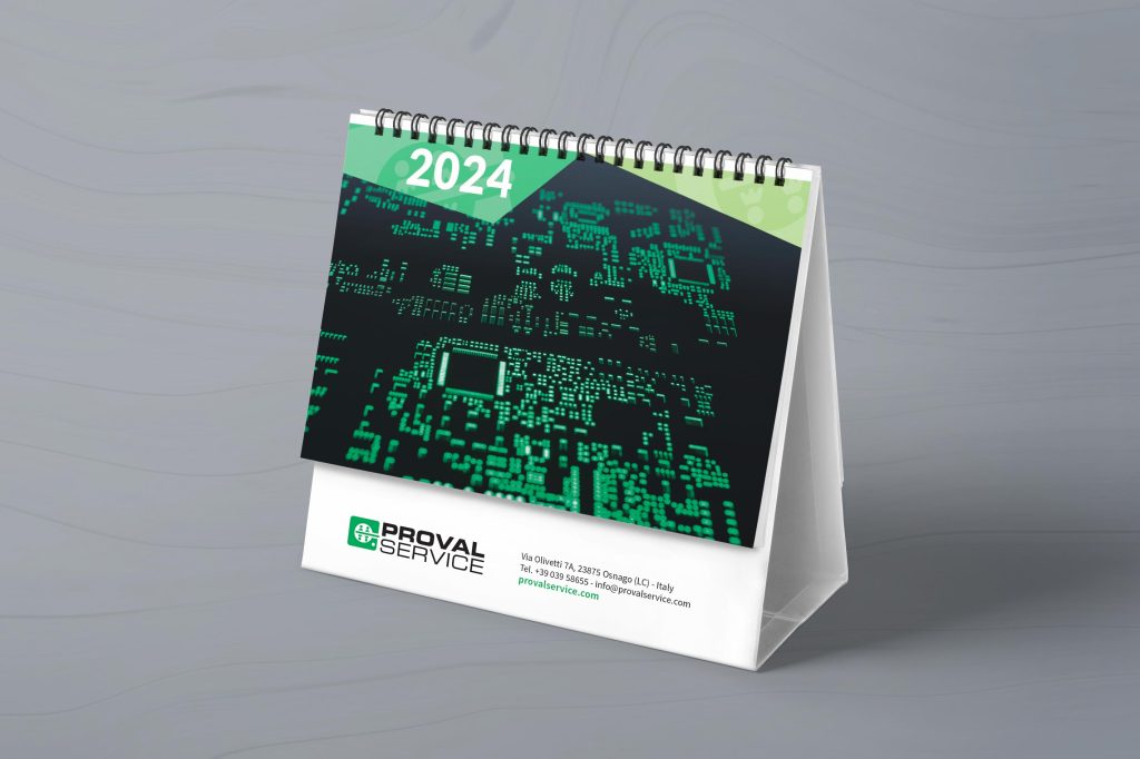 Proval Service Copertina Calendario aziendale personalizzato