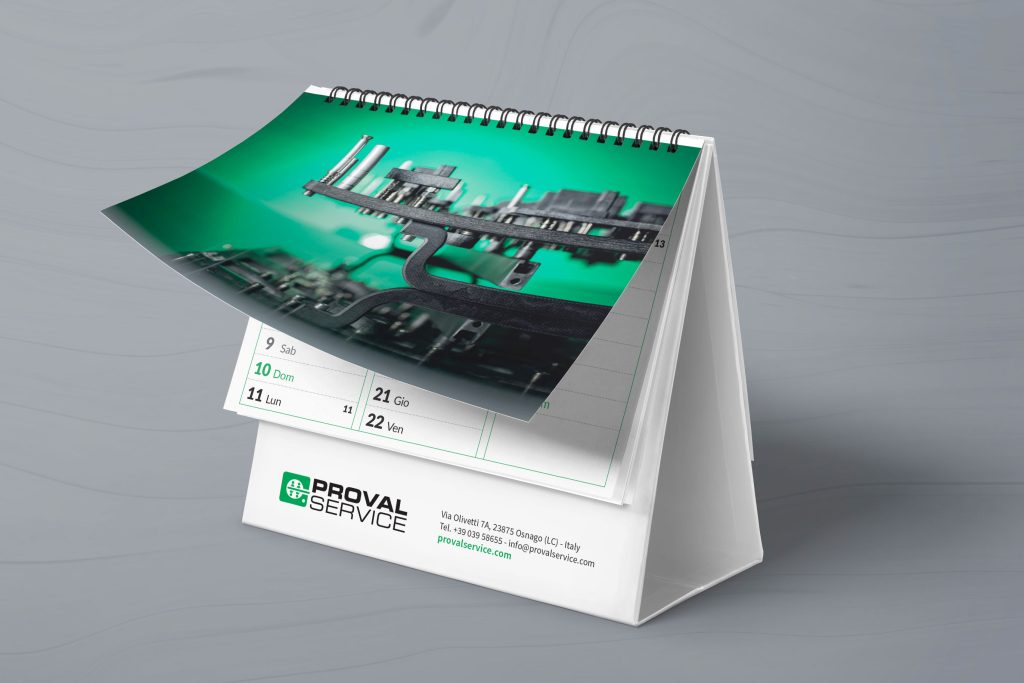 Proval Service Pagina mese Calendario aziendale