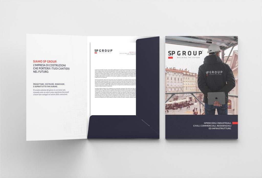 Corporate identity aziendale cartellina