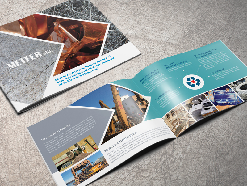 Immagine coordinata aziendale Brochure layout
