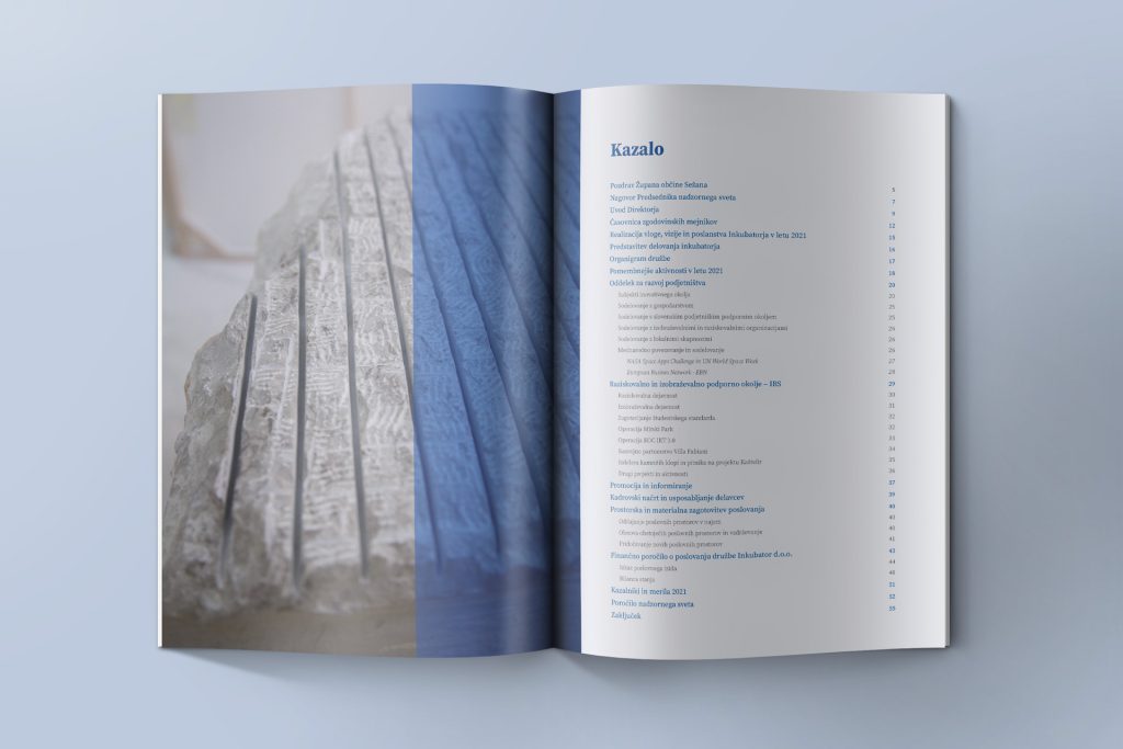 layout grafico indice