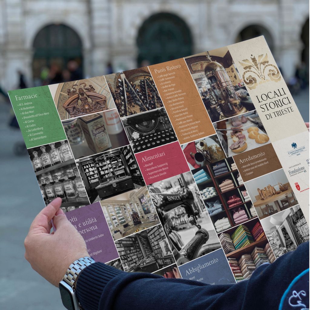 Mappa sui locali storici di Trieste