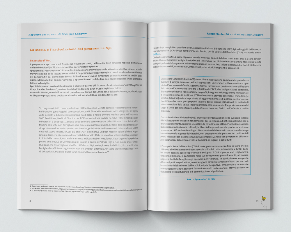 layout di impaginazione bilancio aziendale