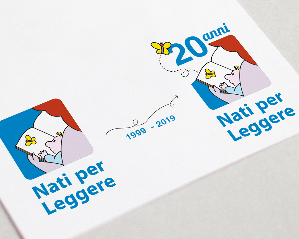 Restyling logo, paragone tra il logo comune e quello nuovo disegnato per l'anniversario