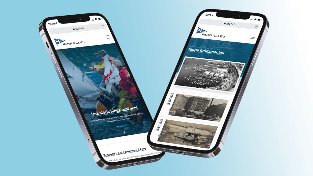 Web Design società velica responsive