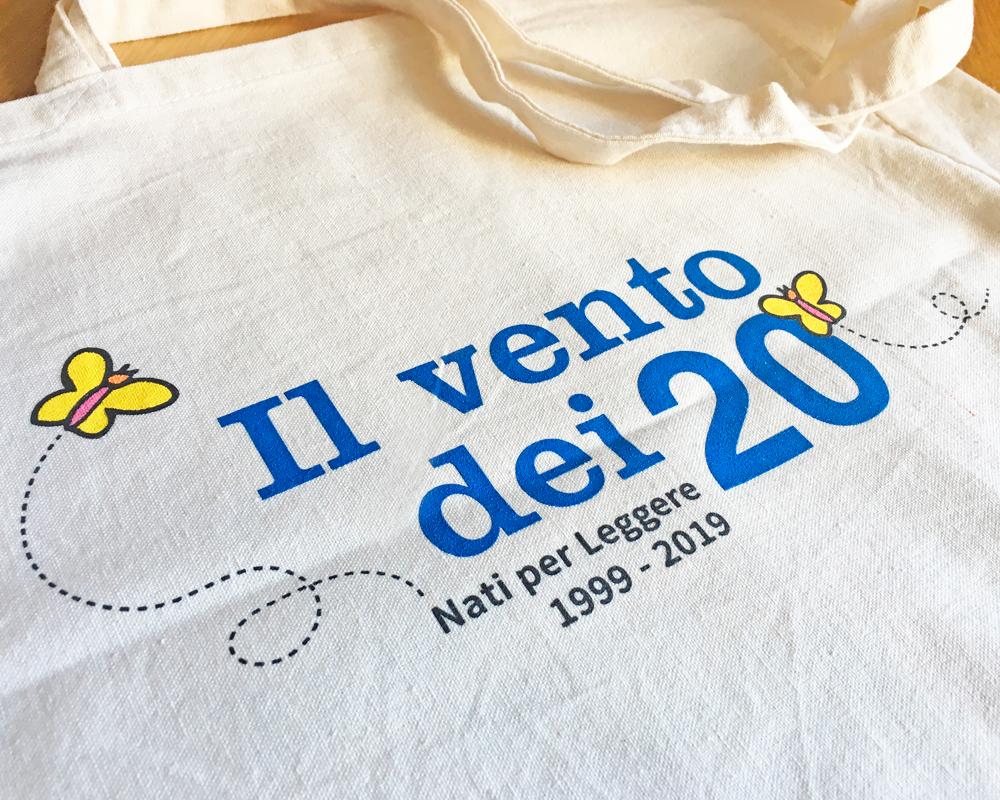 dettaglio shopper di tela