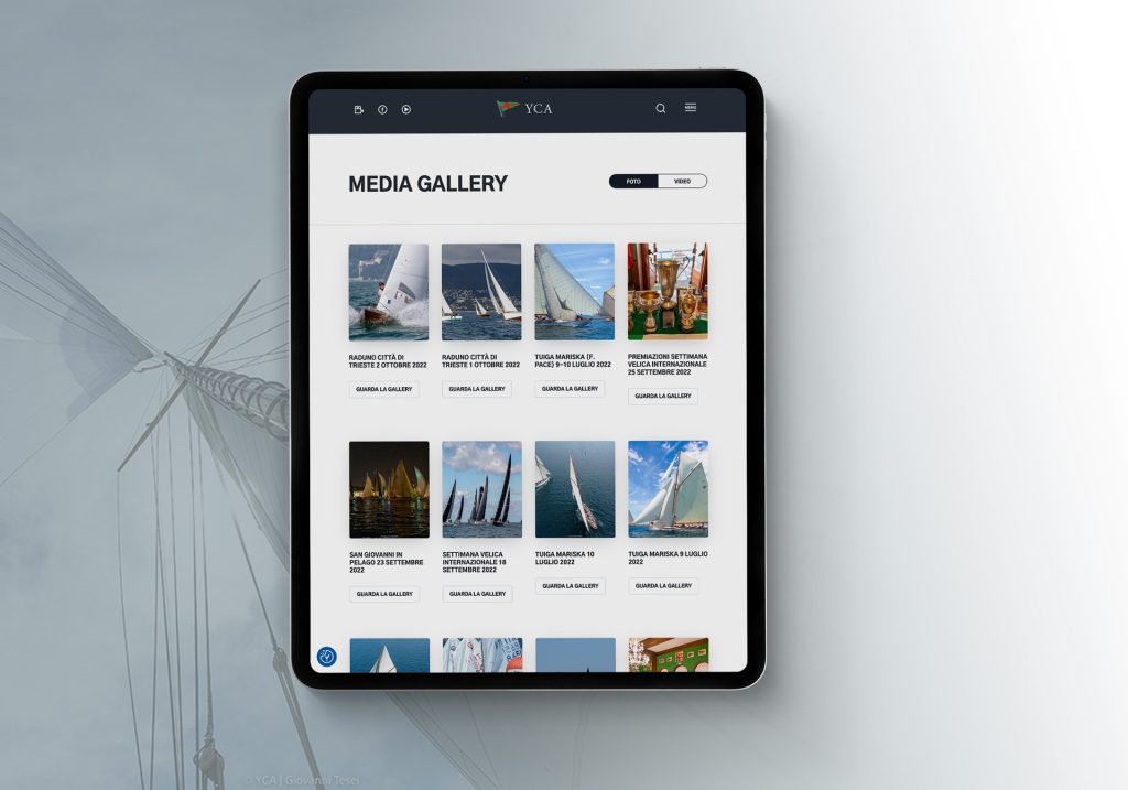 sito web velico su table