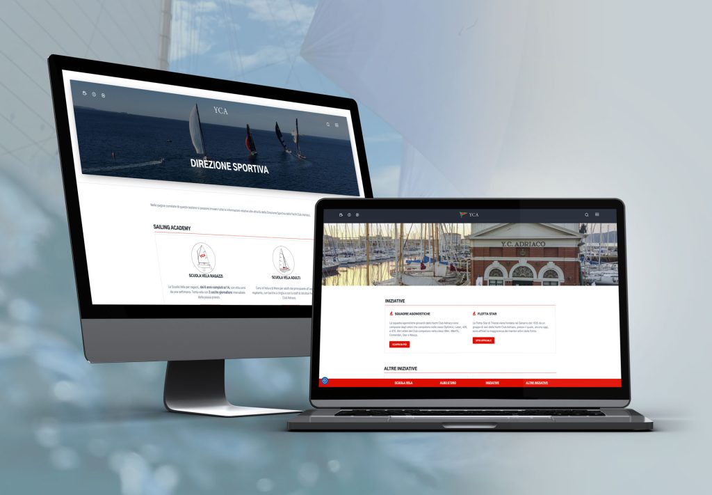 Restyling sito circolo velico desktop e portatile