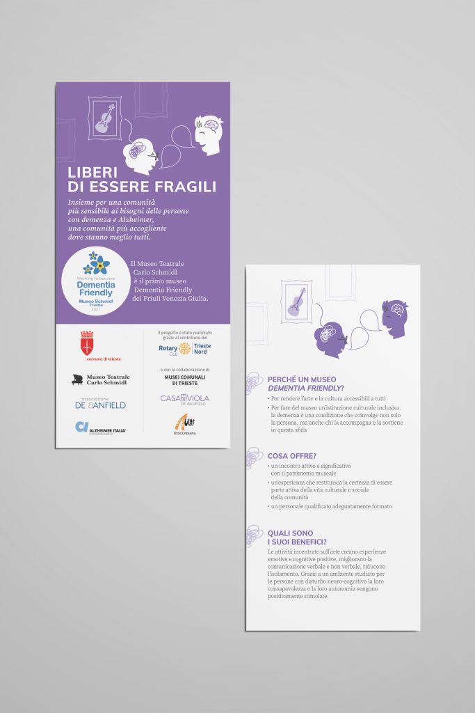 Visual demenza layout grafica volantino